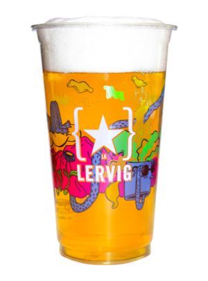 Lervig plastglass 0,5L 50stk